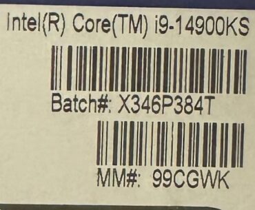 Decoding Intel 14900KS Batch code