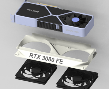 The goal was to maximize cooling while minimizing noise. 3080 at 220W, internal fans at 30% fixed and external fans at 1200rpm, ran ~50C. CPU is 5800X delid (LM) and direct die cooling, max at 75C (~58C gaming) with 1200rpm Noctua fans.