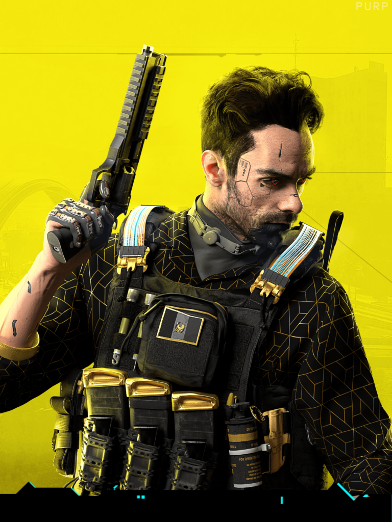 I kit bashed Alejandro from cod and imagined him in the cyberpunk universe