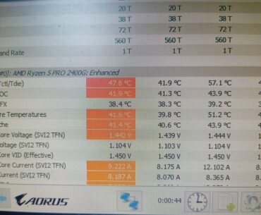 High voltages when overclocking ryzen 5 2400ge