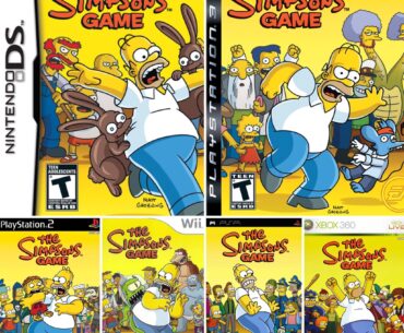 The Simpsons Game (2007) had various box art for each platform.