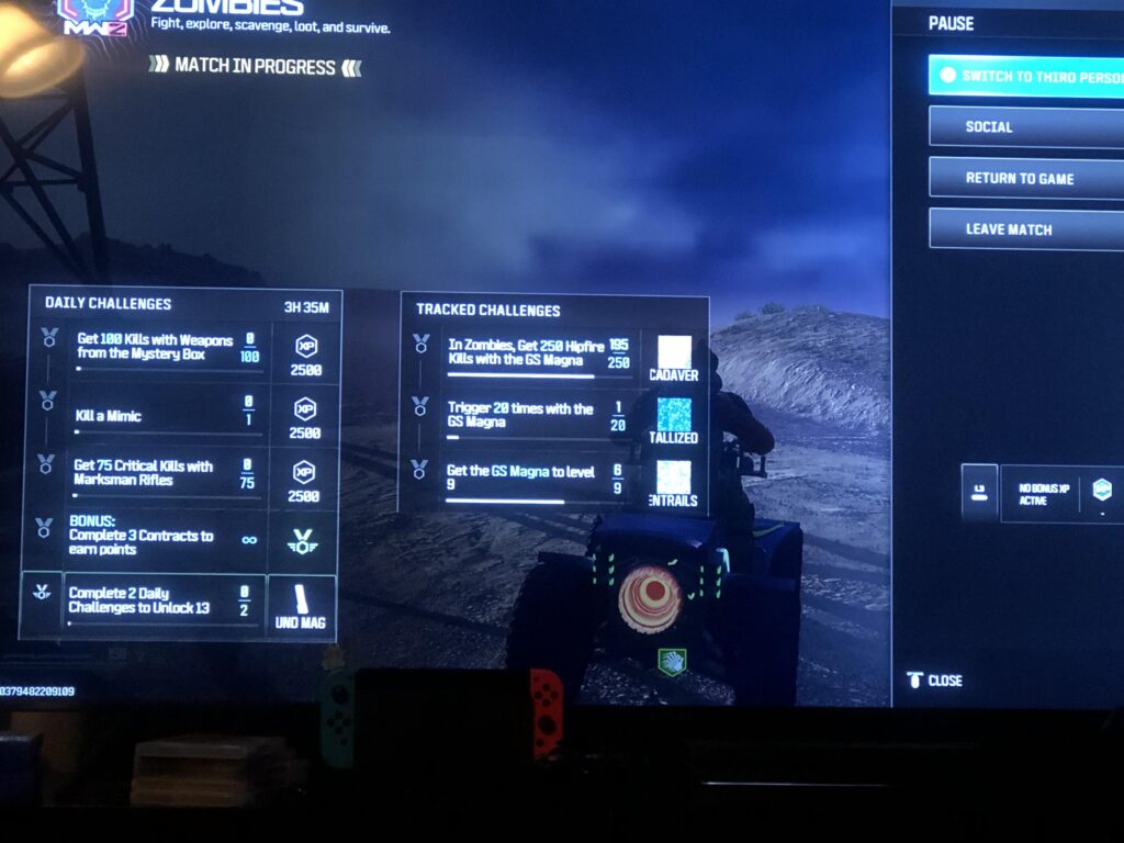 You can now track camos in game!