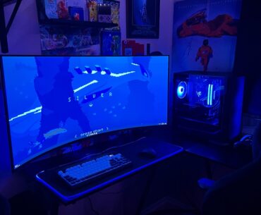 My setup with the 45inch LG OLED