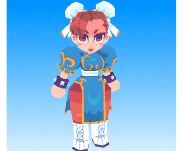 I made a low-poly Chun-Li