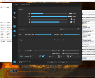 MSI Afterburner - Unable to change anything