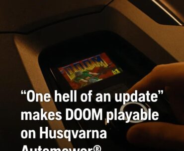 As a mower salesman, I just found my new pitch. "But will it run Doom?"...Why yes, yes it will.