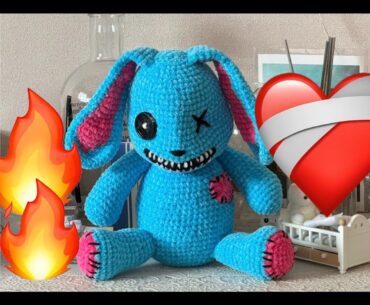 Crochet Mister Peeks(Call of Duty zombie bunny)