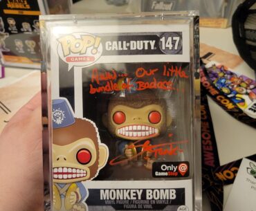 Got a Monkey Bomb signed by Dempsy today!