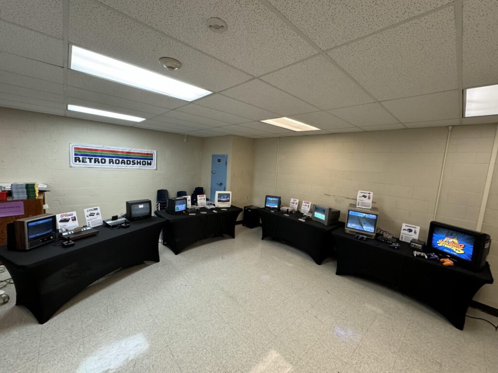 My family and I hosted a video game “pop up museum” spanning four decades of Mario games for a local elementary school last night, all original hardware on CRT’s!