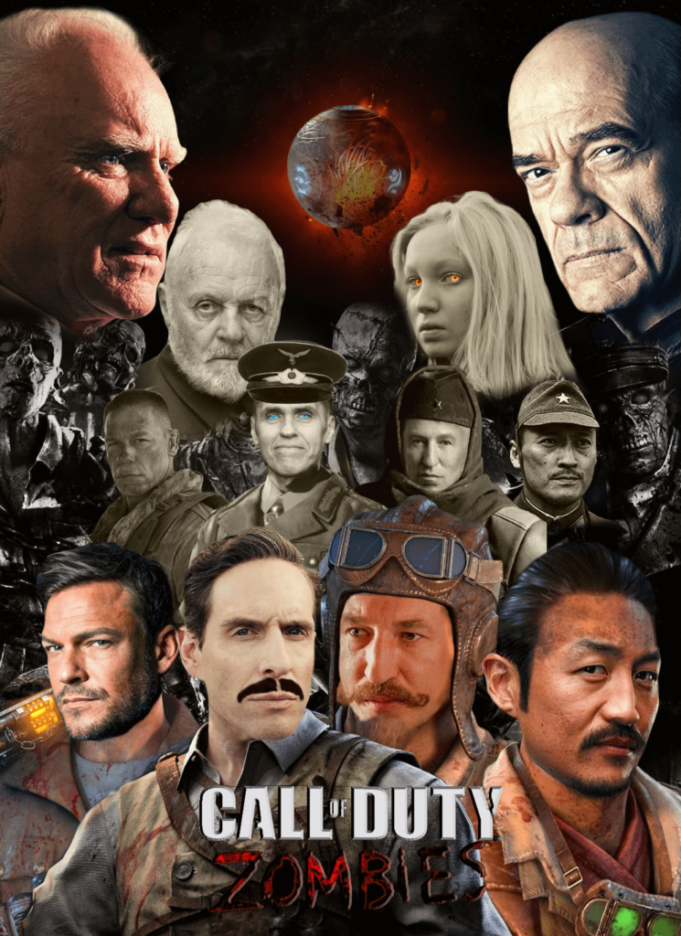 Tried my hand at making a live action COD ZOMBIES movie poster