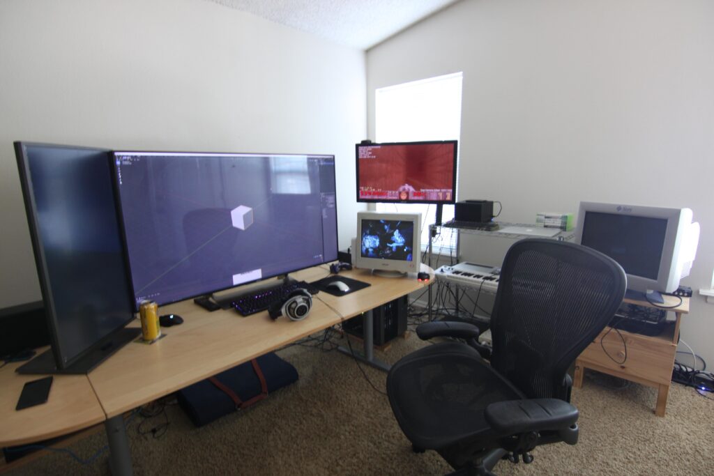 I prefer 55" for productivity.