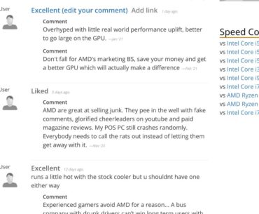 I just saw this and I can’t help but laugh the comments are even more hilarious than userbitchmark posts