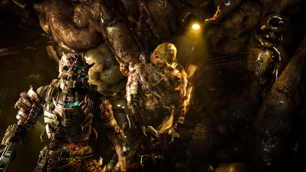 You okay bud? I'm hanging on by a thread here. (Dead Space Remake)
