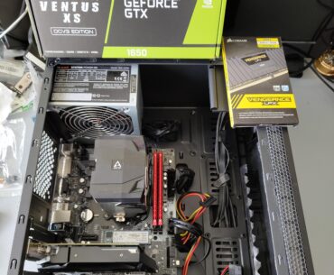 Time to remove this bottleneck called GT1030 and 8GB RAM and give this Ryzen 7 1700X some use