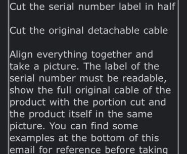 Why does razer want me to cut my mouse wire for claiming a warranty?