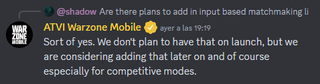 Warzone Mobile will have Input-Based Matchmaking in Ranked Play. Why we dont have this in Warzone?