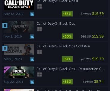 HUGE Call Of Duty sale!