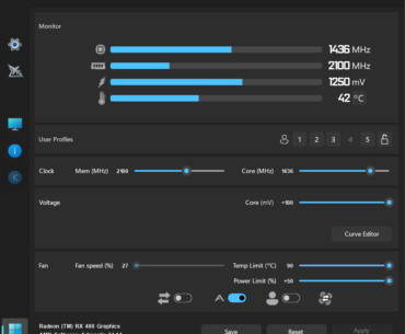How can I push an even higher voltage into the core of my reference RX480?