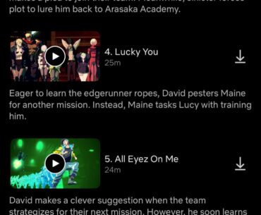 Anyone else notice the names of the Edgerunner episodes are music references like the missions in 2077?