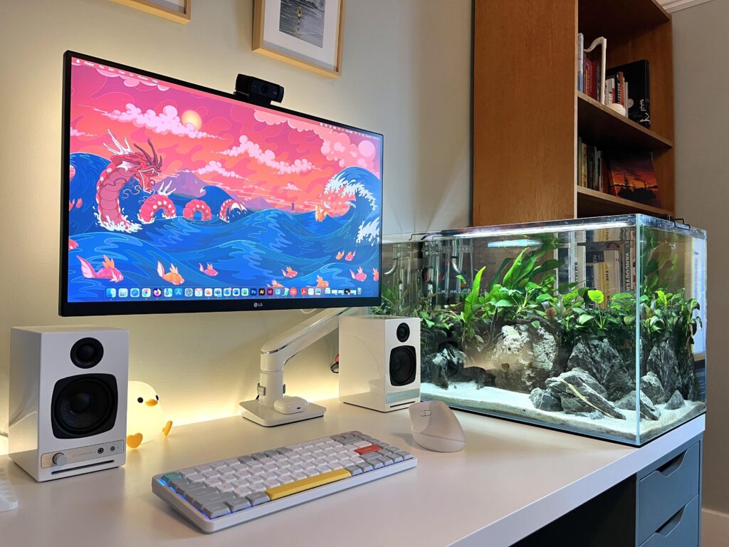 My cozy little workstation My cozy little workstation