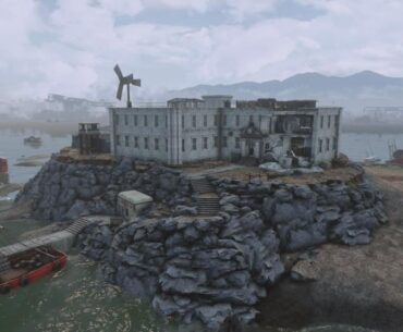 Here is a prison I made using the settlement mode in fallout 4!