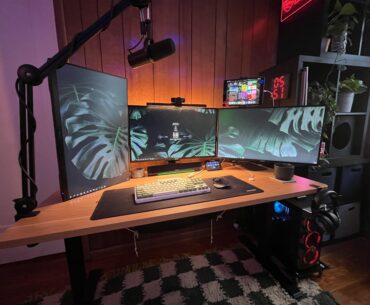 Finally upgraded to a standing desk!!
