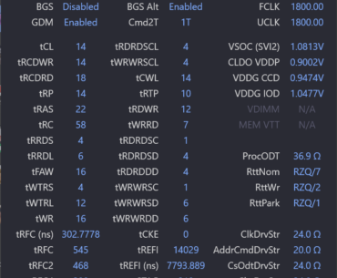RevE 3600C14 4x8 on 5800X3D Update - Finally took the time to fix and validate my tertiary timings (as well as lowered voltages), no longer a lazy ass