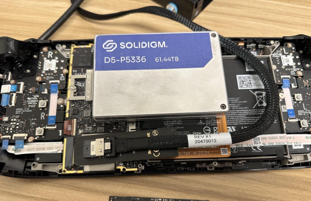 I see your 30.72TB SSD and raise you 61.44TB strapped to a Steam Deck