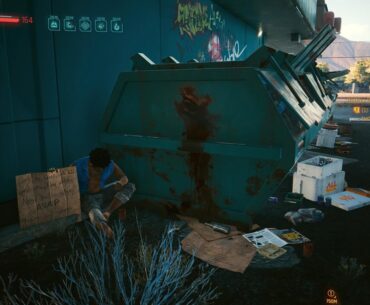 Not sure if this is new, but I noticed there’s a bloodstain on the dumpster where Kiwi was killed.