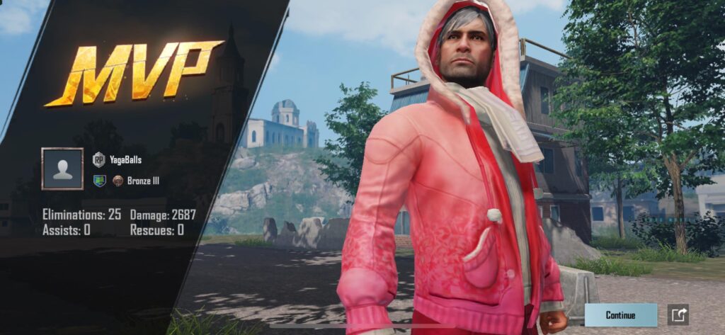 First PUBG Mobile game xD