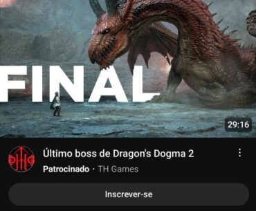 Someone paid real money to make a video with dragon's dogma 2 final boss an ad on youtube