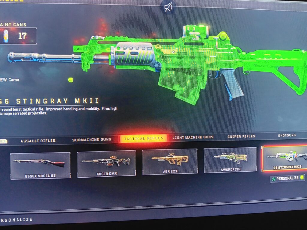 Why isn't my stingray mk2 not showing up in the blackjack staches?