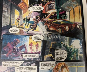 A page from Issue 1 from Innovation Comics’ Cyberpunk.