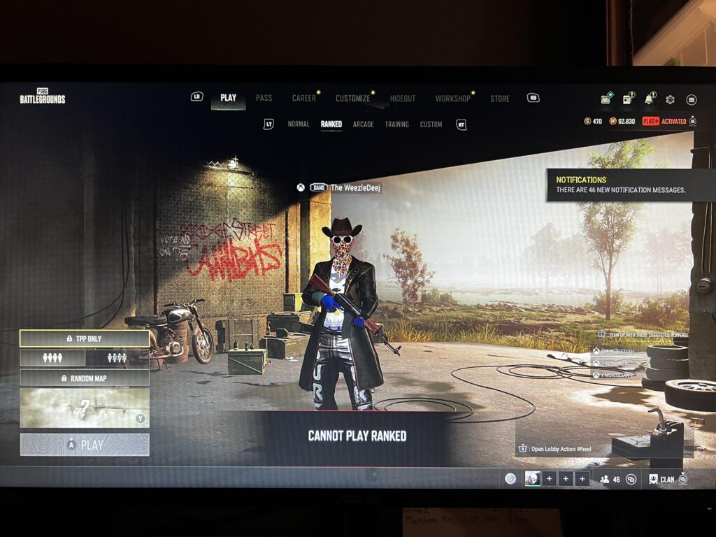 Cannot play ranked? I lagged out and not I cant play