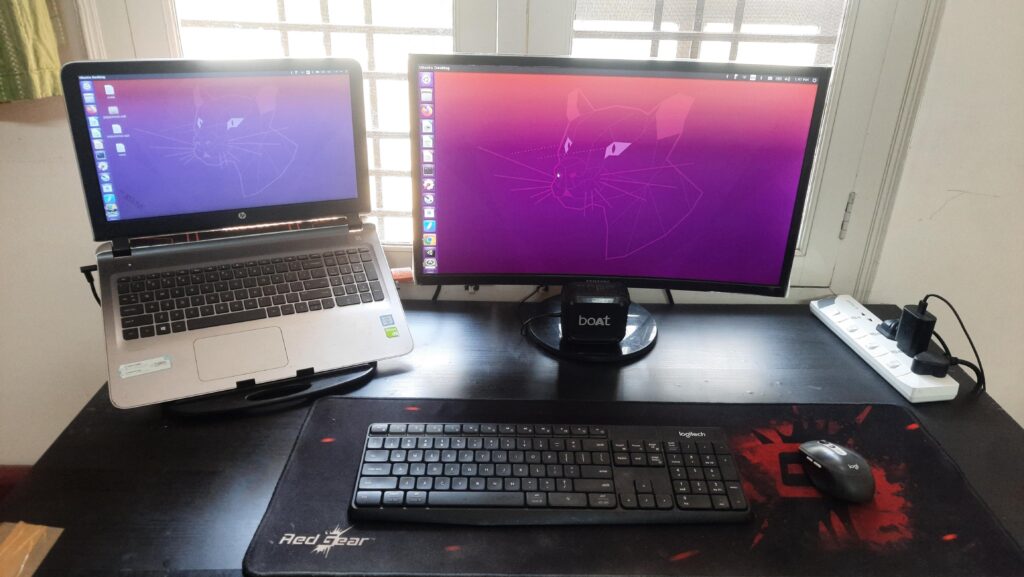 Not exactly a battle station, more like a poor man’s work setup Not exactly a battle station, more like a poor man's work setup