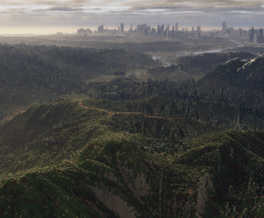 This city map is built in Minecraft.