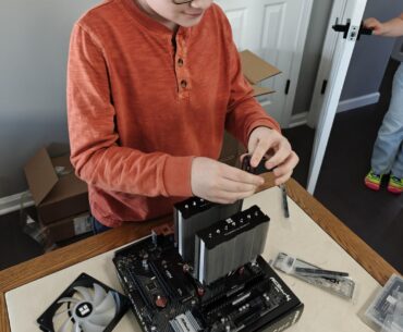 I had an old CPU and GPU hanging out in my office, so I figured I could help my nephew build a PC.