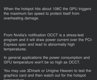 Do not use OCCT GPU EXTREME preset for benchmarking GPU
