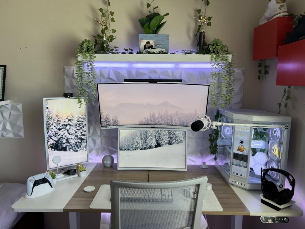 Full white setup