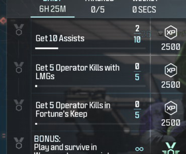 My daily challenge is to get operator kills on a map that is not in rotation...