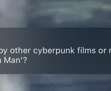 Today, an AI surprised me by asking about my favorite cyberpunk movies, all on its own! 😂