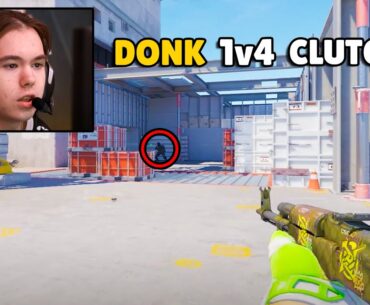 DONK 1v4 Clutch to win the Round! SH1RO Ace! Counter Strike 2 CS2 Highlights!
