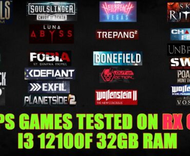 23 FPS games tested on RX 6600 i3 12100F (Giveaway Fallout76)