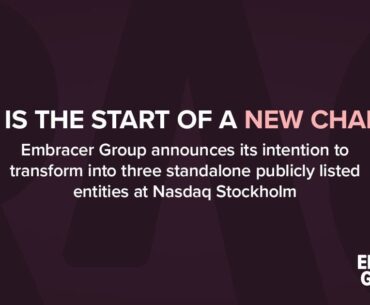 Embracer Group announces its intention to transform into three standalone publicly listed entities at Nasdaq Stockholm