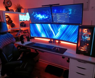 New monitor and cable management done