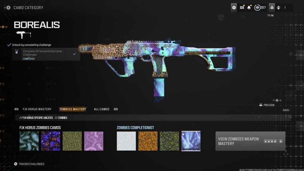 Yay Borealis doesn’t pop for the new SMG…