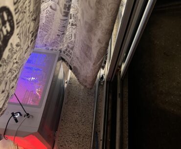 Fancy way of cooling my pc. Is this bad for it? Dropped the temp from 70 degrees to 57 degrees