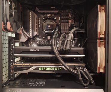 I just created the United Nations of PC cases. AMD CPU, Intel and Nvidia GPUs