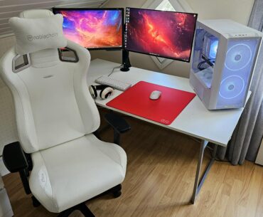 My white themed setup