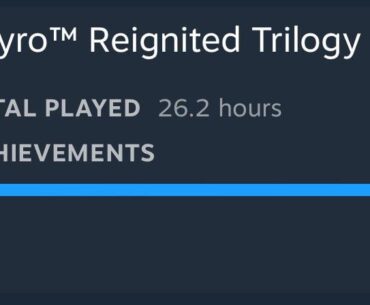 Not much of an achievement hunter but managed to get 100% achievements on the ‘Spyro Reignited Trilogy’ at the weekend.